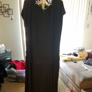 Long black maxi dress, size 4, Torrid